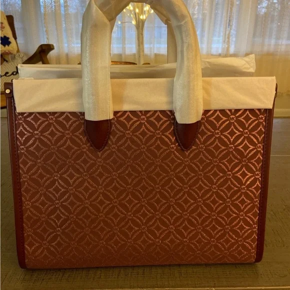 🔥NWT Michael Kors Mirella Medium Metallic Logo Jacquard Tote Bag🔥 - Picture 8 of 8